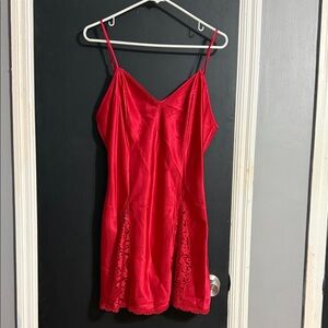 Victoria’s Secret Vintage 90s Short Nightie Lace Inlays Adjustable Straps